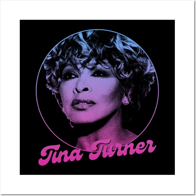 Tina Turner // Retro Fan Art Design Wall Art by SYNDICATE WORLD